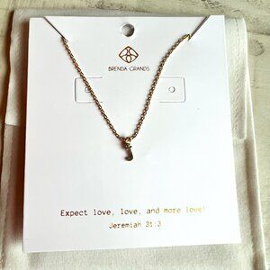 ✨ Brenda Grands Gold "J" Initial Necklace ✨